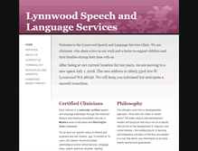 Tablet Screenshot of lynnwoodspeechandlanguageservices.com